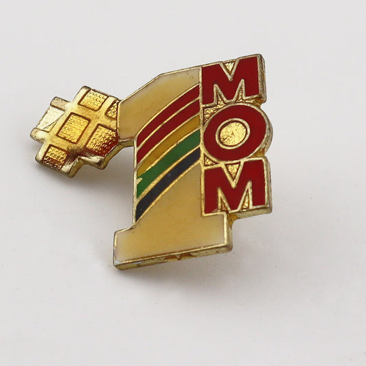 #1 Mom Vintage Pin