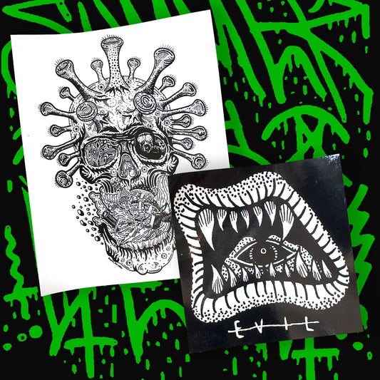 Evil Paradise Stickers
