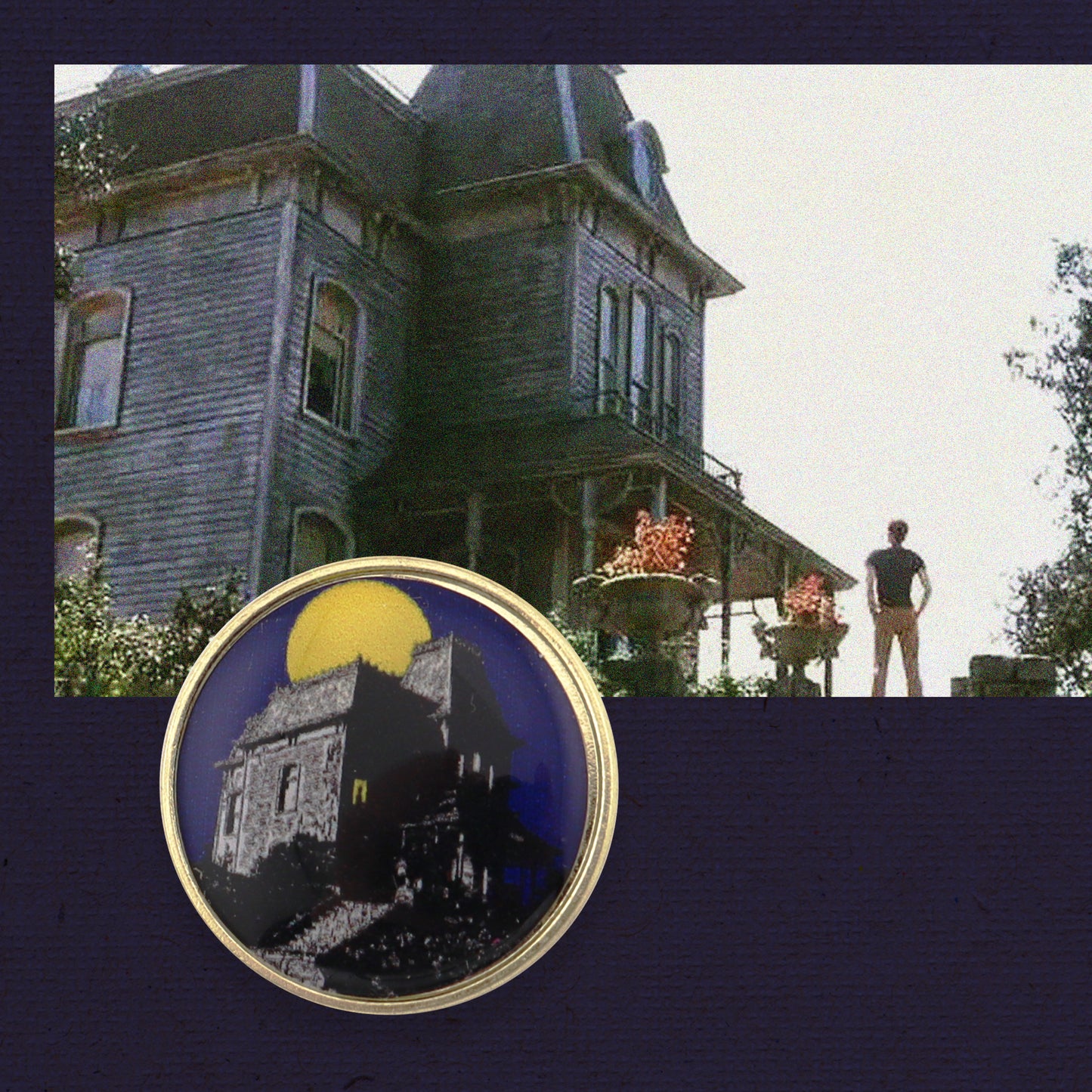 Haunted House Photodome Pin