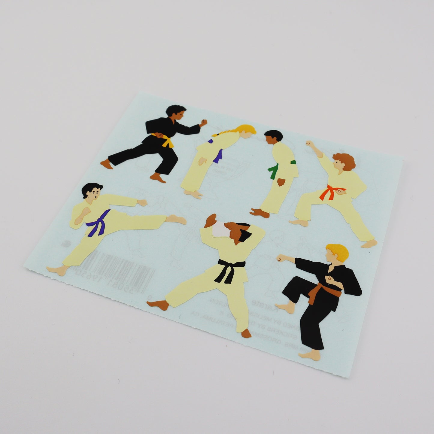 Karate Vintage Sticker Sheet