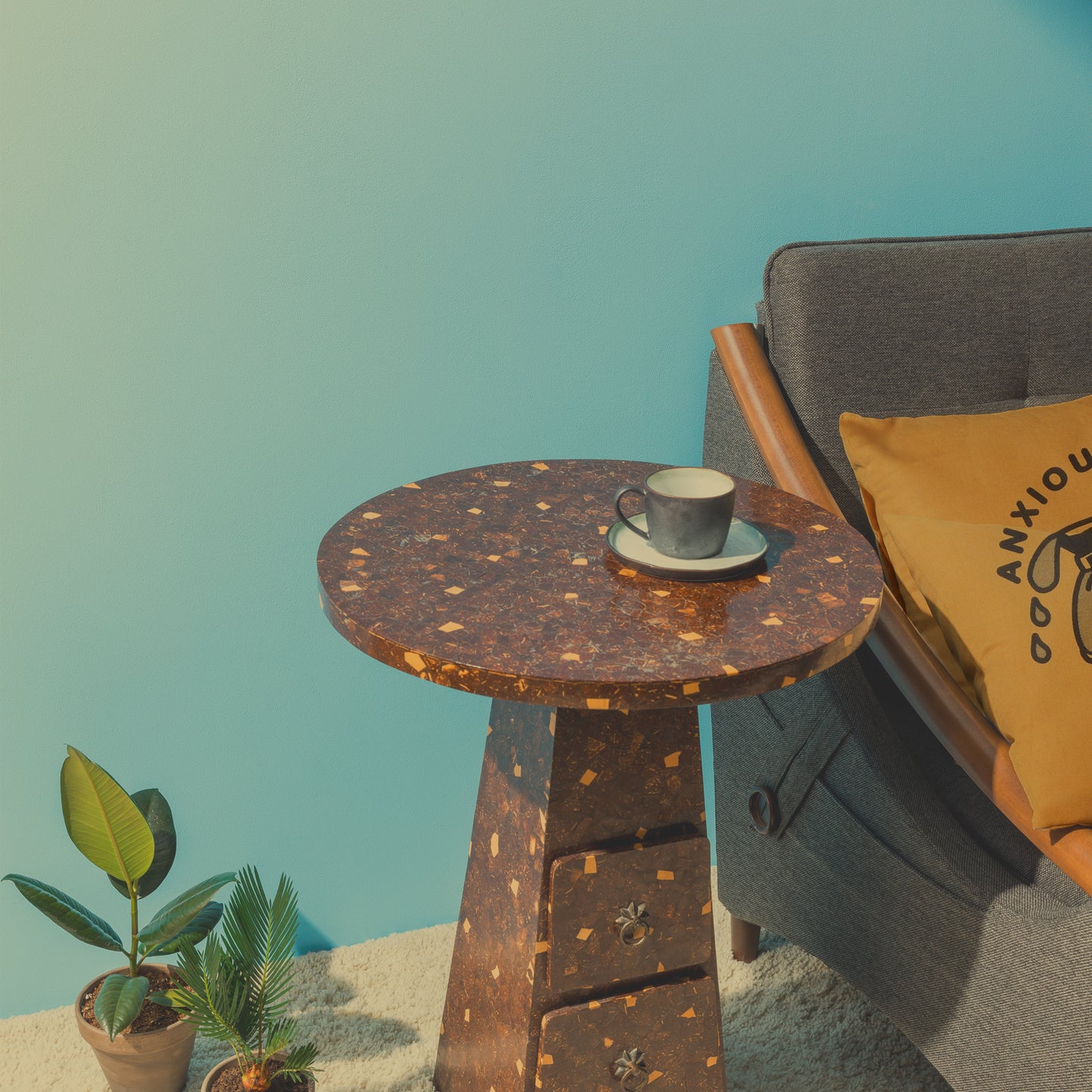 Never Sleep Coffee Pillow