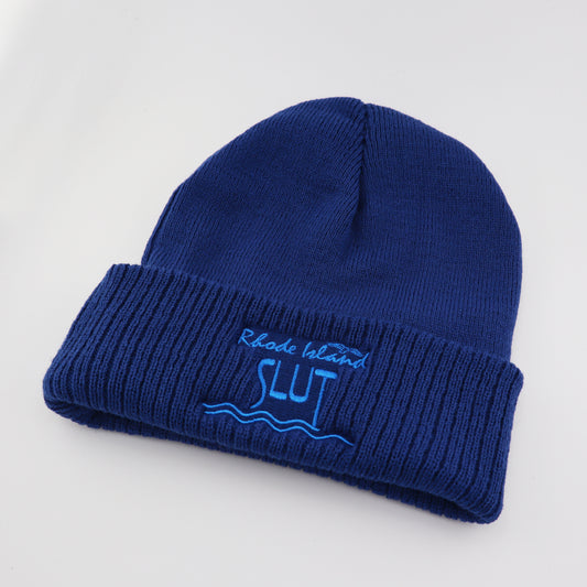Rhode Island Slut Embroidered Beanie