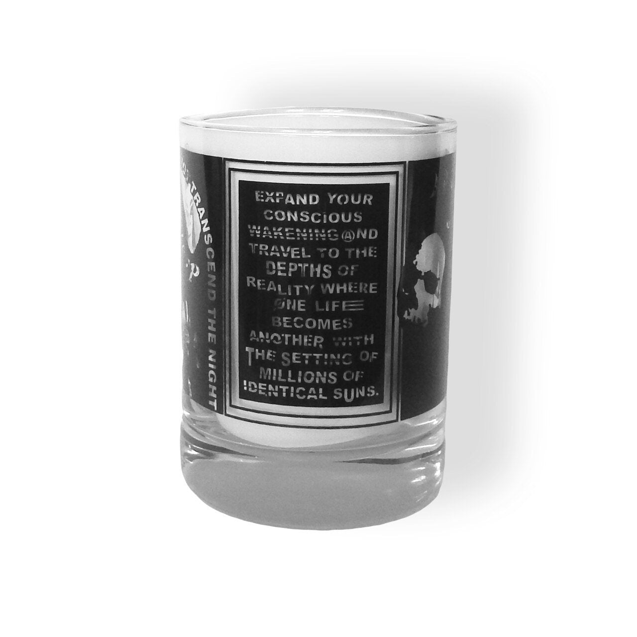 Never Sleep Whiskey Tumbler Glass