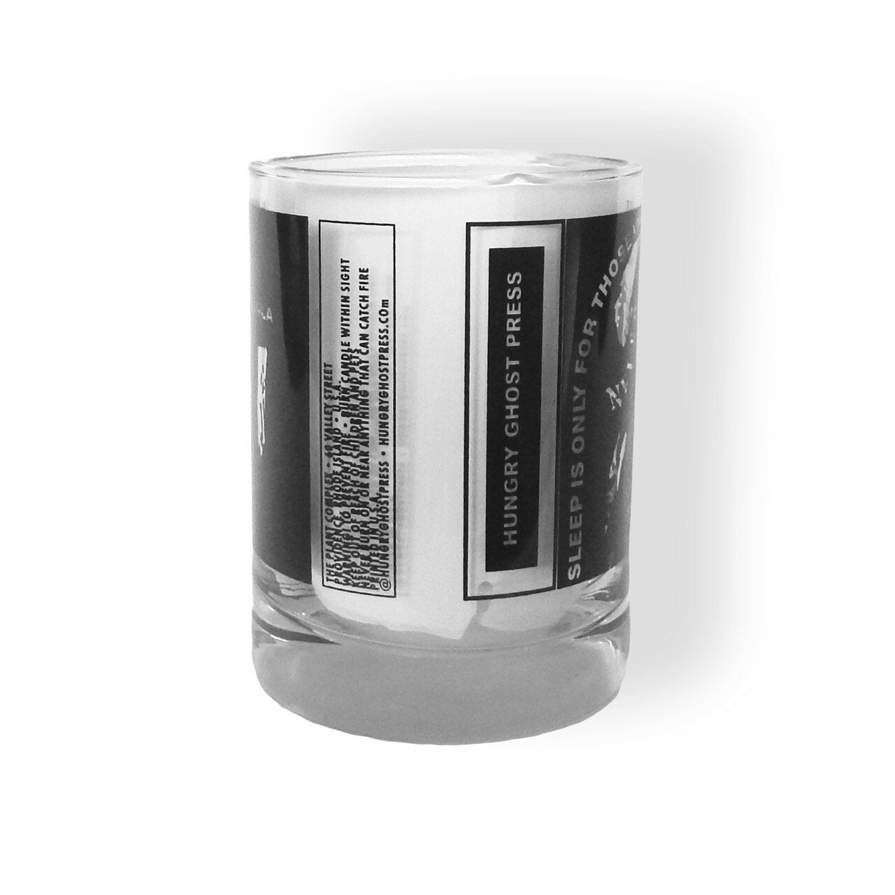 Never Sleep Whiskey Tumbler Glass