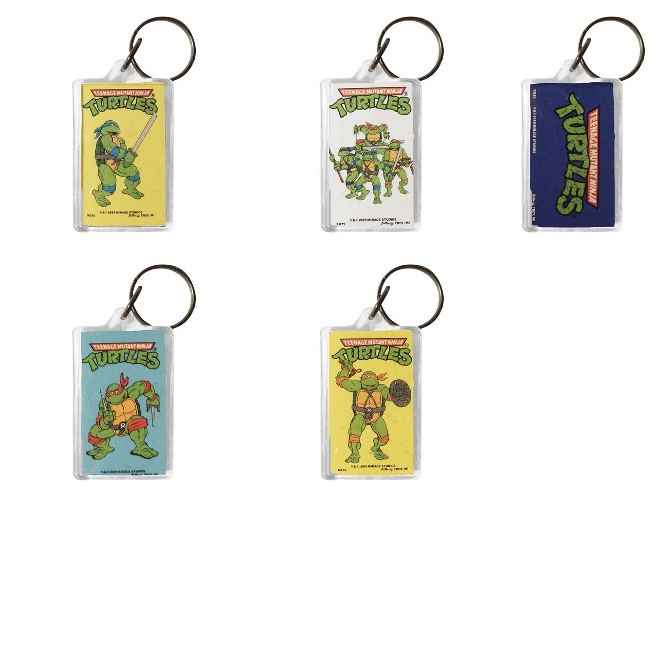 TMNT Vintage Keychains