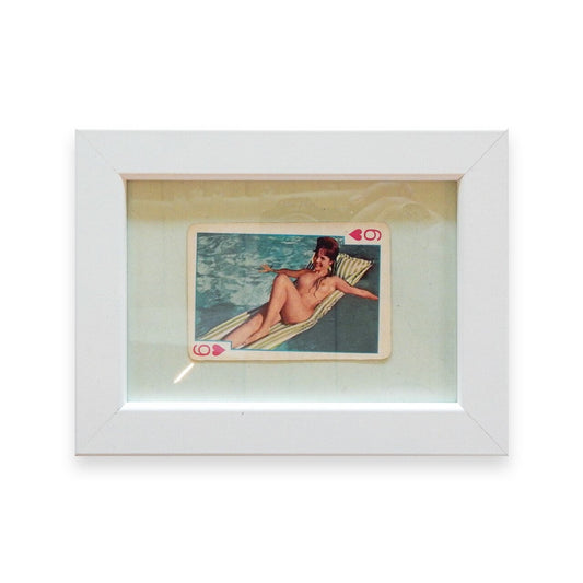Risqué Framed Vintage Playing Cards