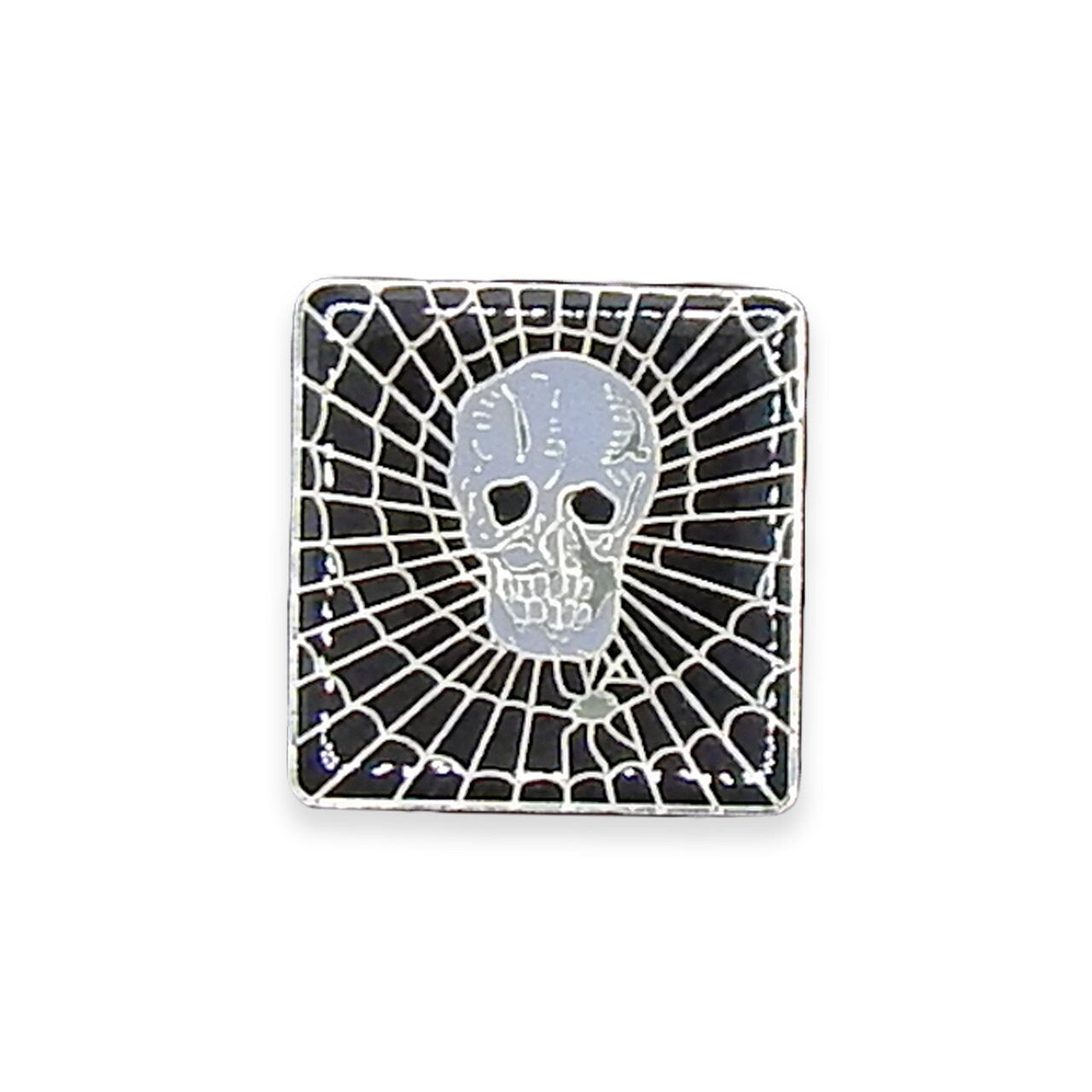 Vintage Skull Web Pin