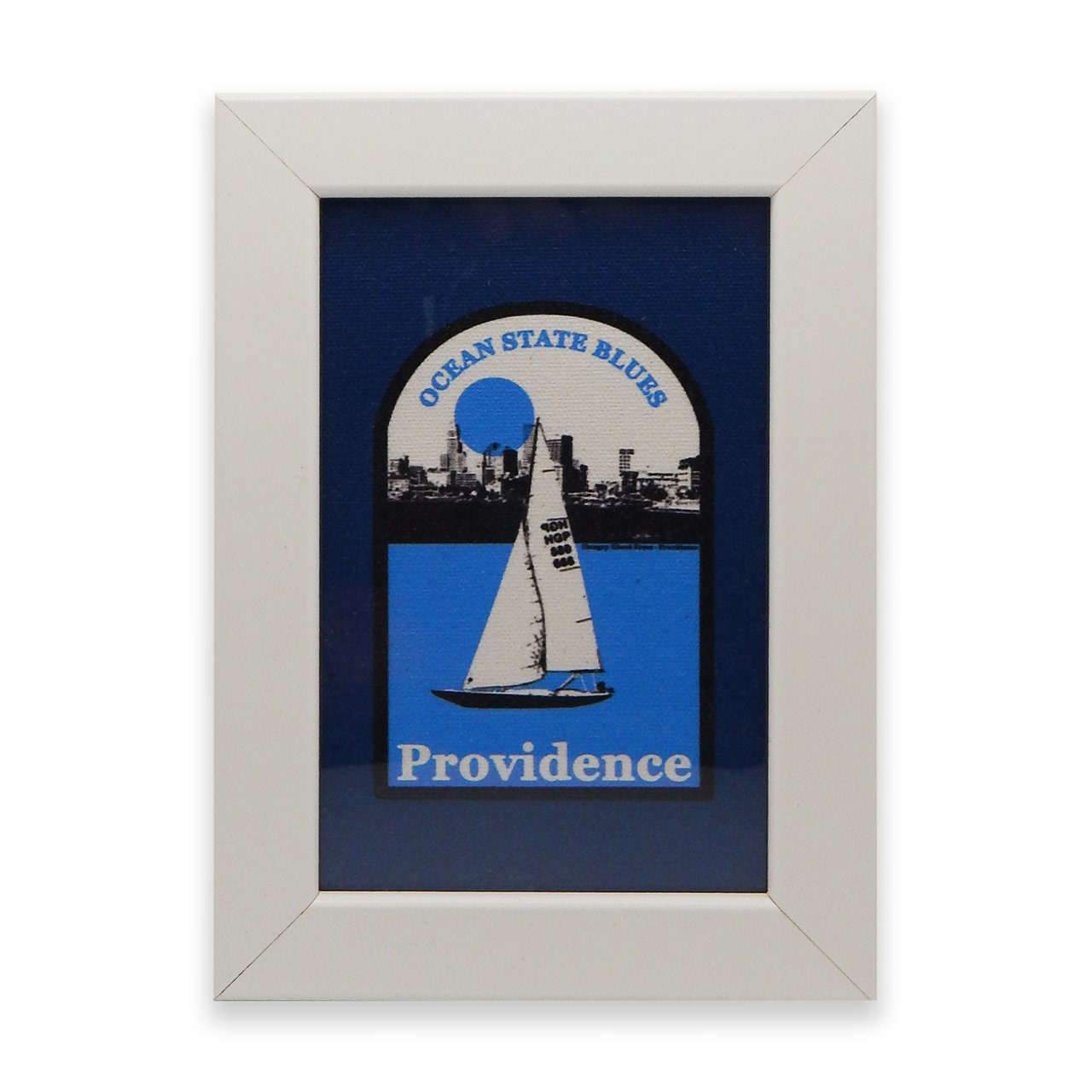 Ocean State Blues Framed Canvas Print