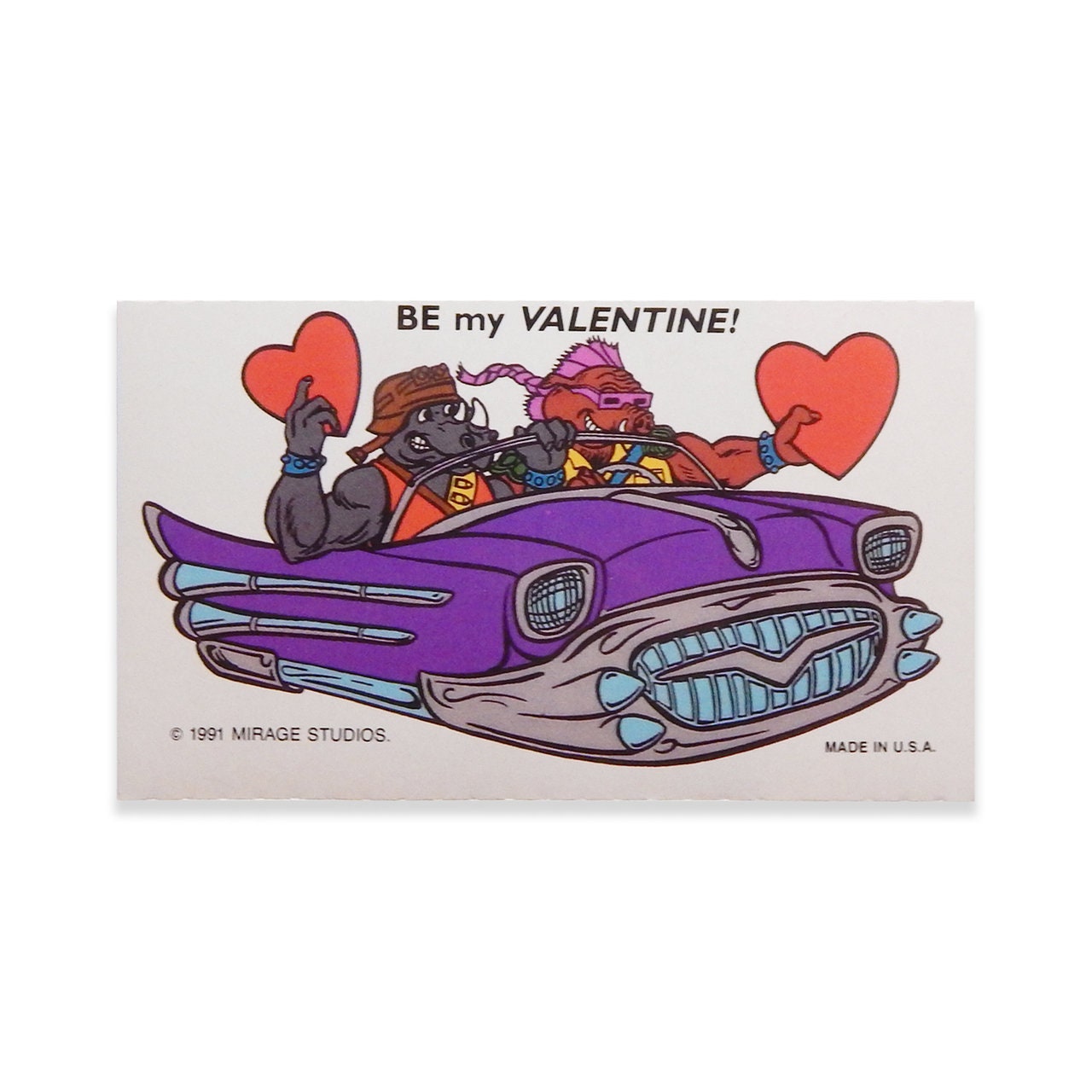 Vintage TMNT Valentine's Day Cards