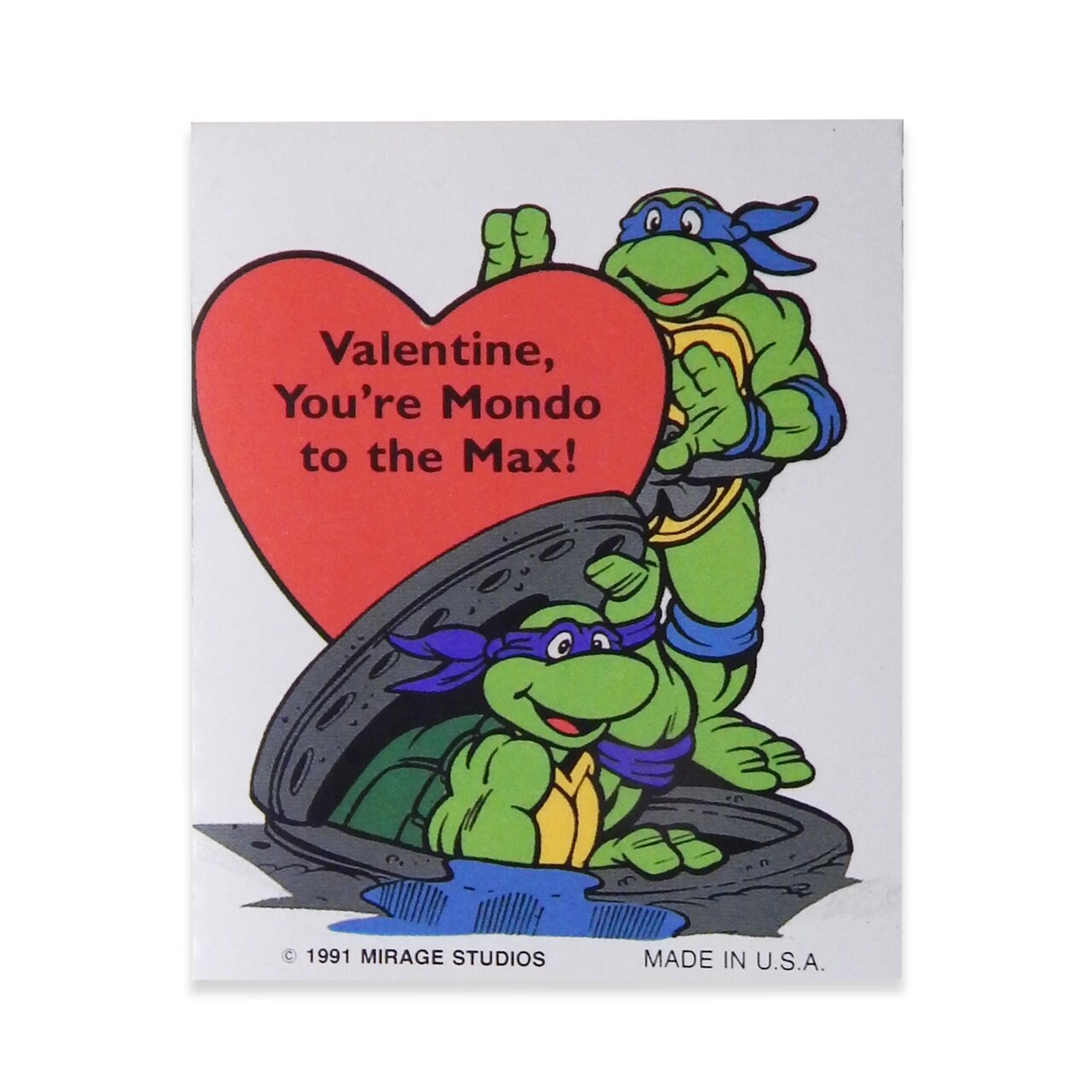 Vintage TMNT Valentine's Day Cards