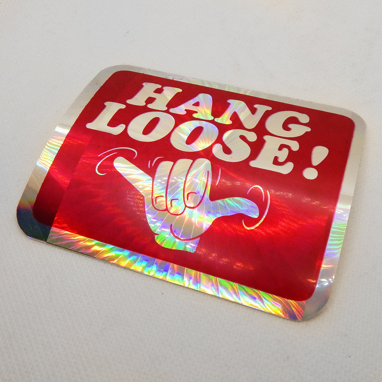Vintage Hang Loose Holographic Stickers
