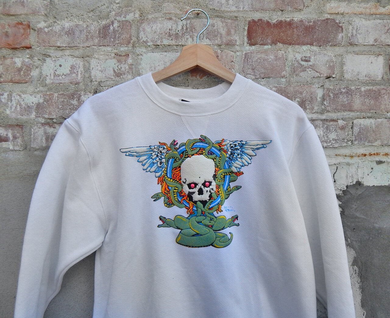 Skull Angel One Off Sweatshirt (YL)