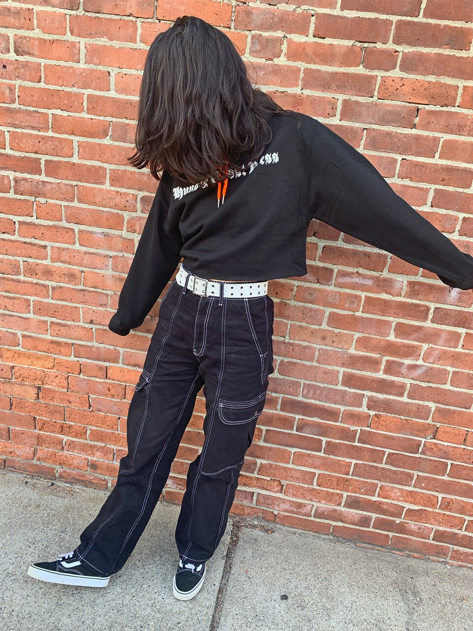 Mall Goth Crop Hoodie