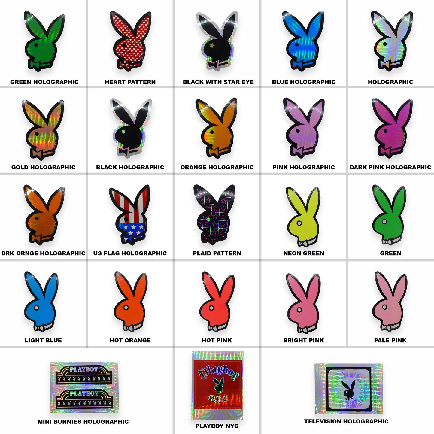 Vintage Playboy Bunny Stickers