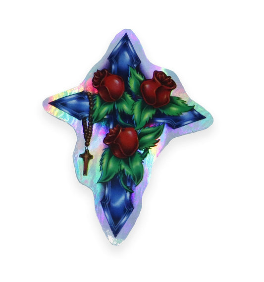 Holographic Religious Vintage Sticker