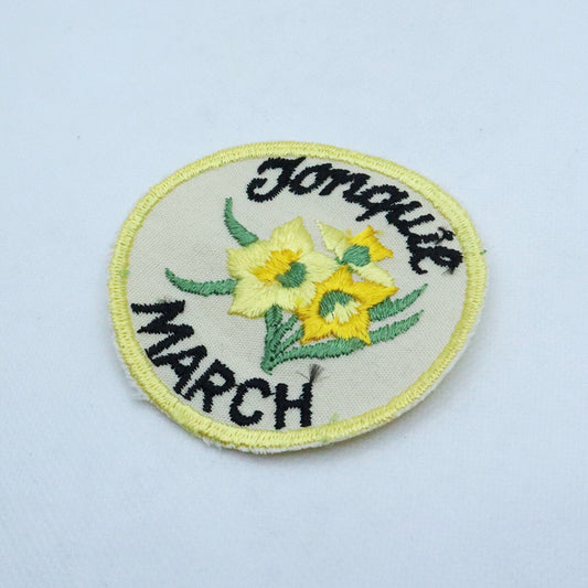 March Flowers Vintage Patch