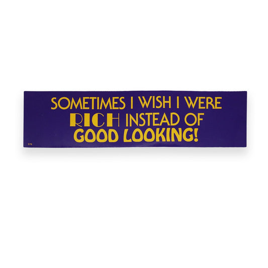 Vintage Rich Bumper Sticker