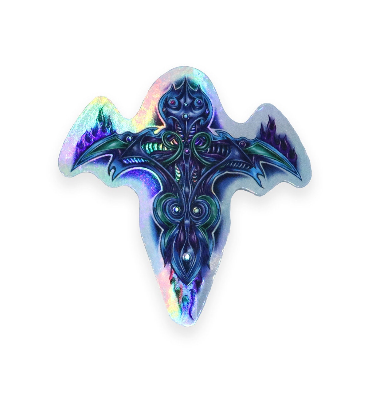 Vintage Holographic Religious Sticker