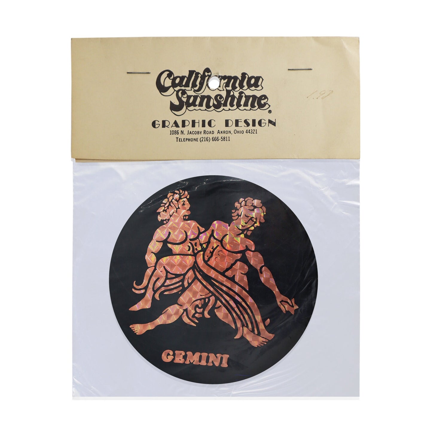 Vintage Zodiac Circle Sticker