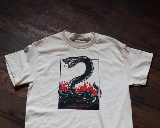 Snakes in the Grass Tee Natural