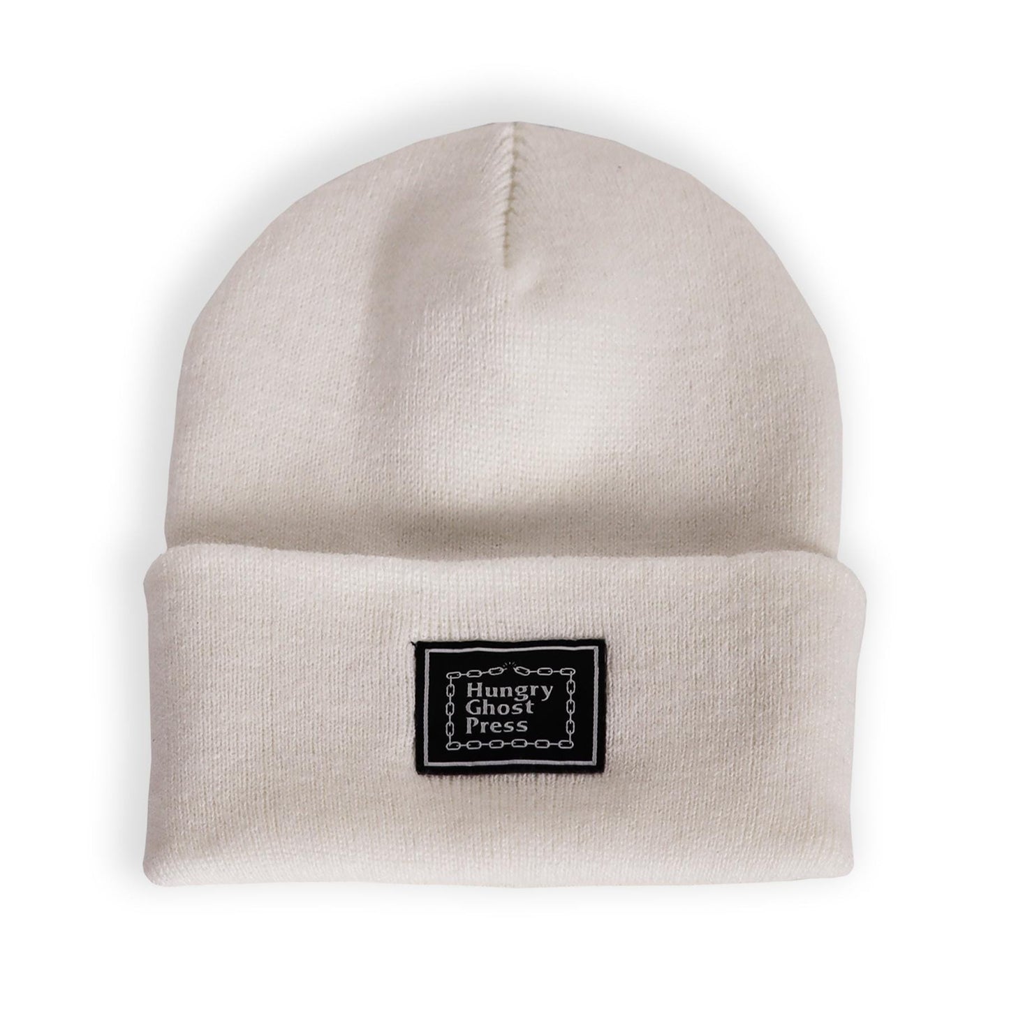 HGP Chain Logo Patch Beanie White