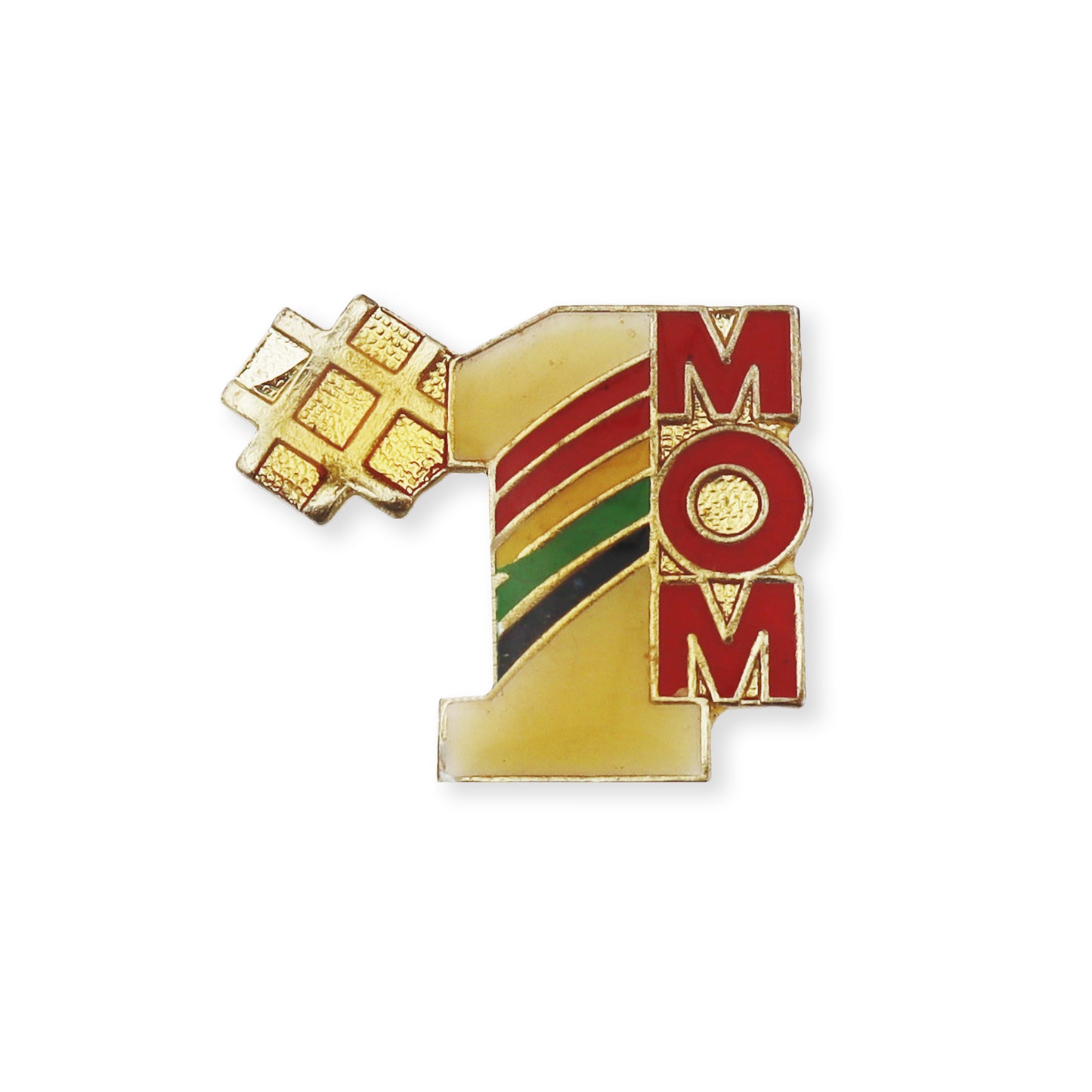 #1 Mom Vintage Pin