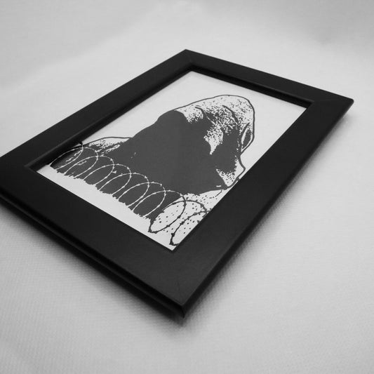 Age of Sin Black Framed Screen Print