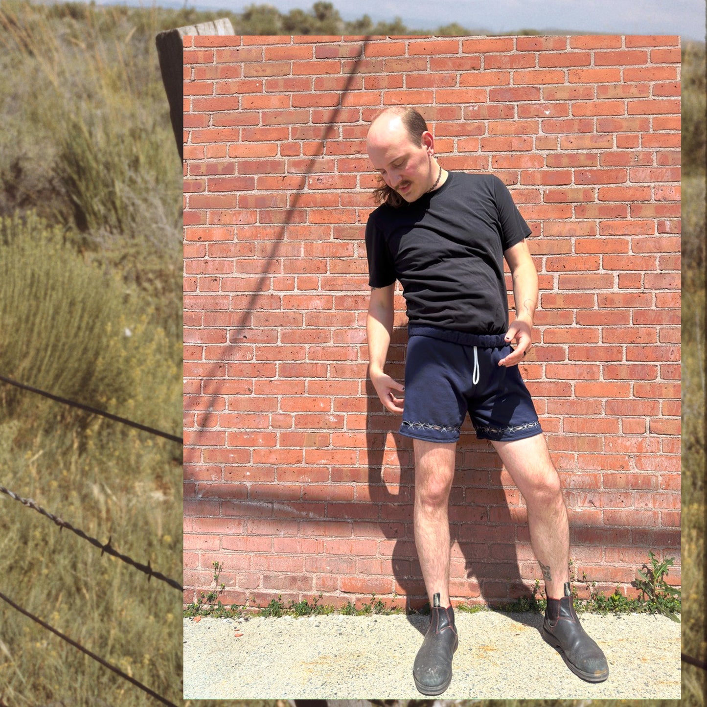 Barbed Wire Peek-A-Boo Shorts
