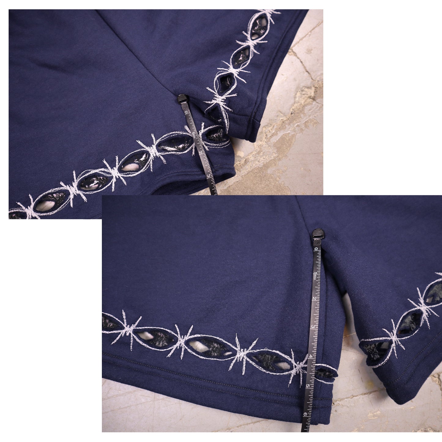 Barbed Wire Peek-A-Boo Shorts