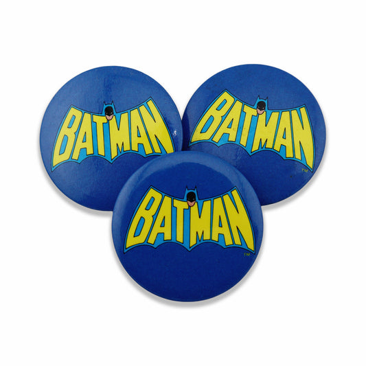Batman Cartoon Logo Vintage Button