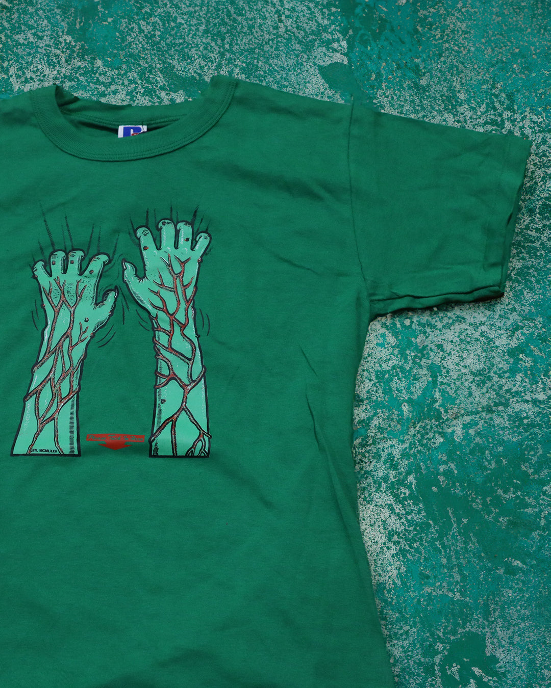 Can't Let You Go Vintage One Off Zombie Tee Green