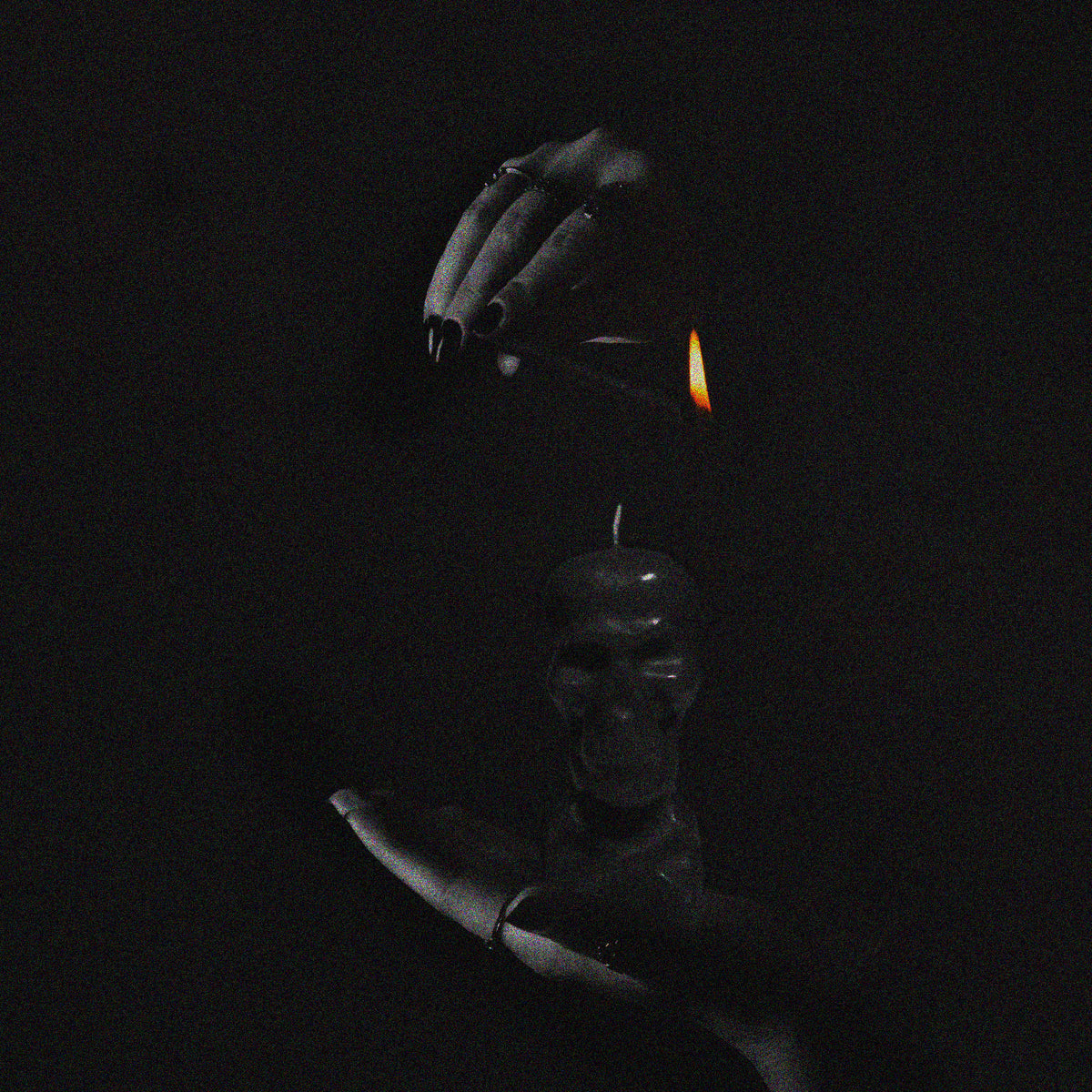 Crossbones Skull Spell Candle