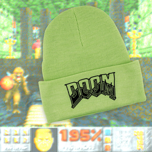 DOOM Lime Green Beanie