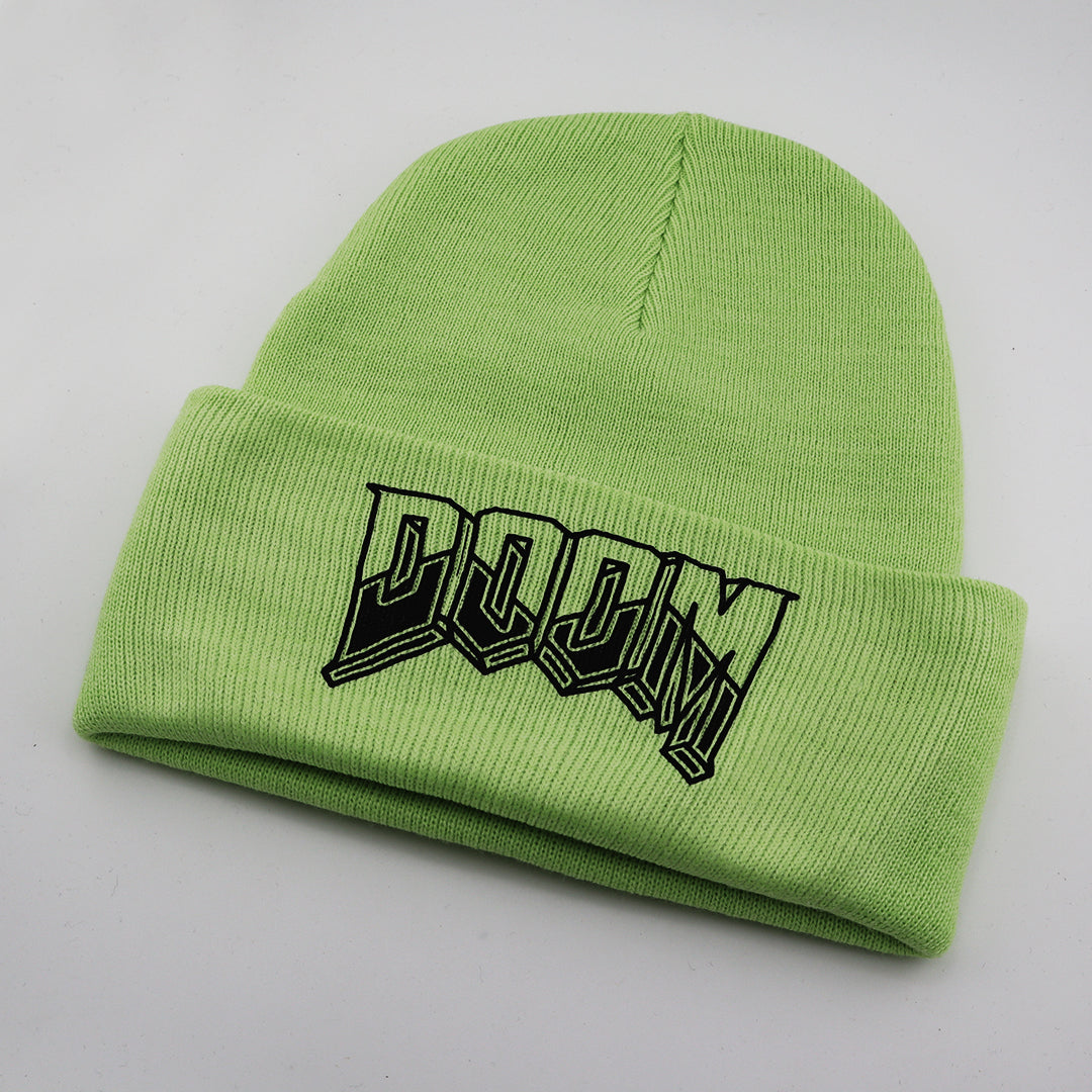 DOOM Lime Green Beanie