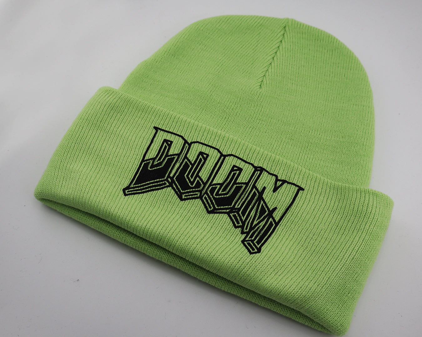 DOOM Lime Green Beanie