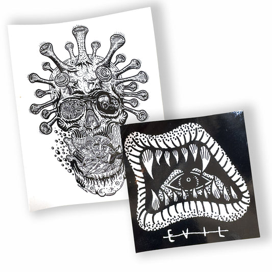 Evil Paradise Stickers