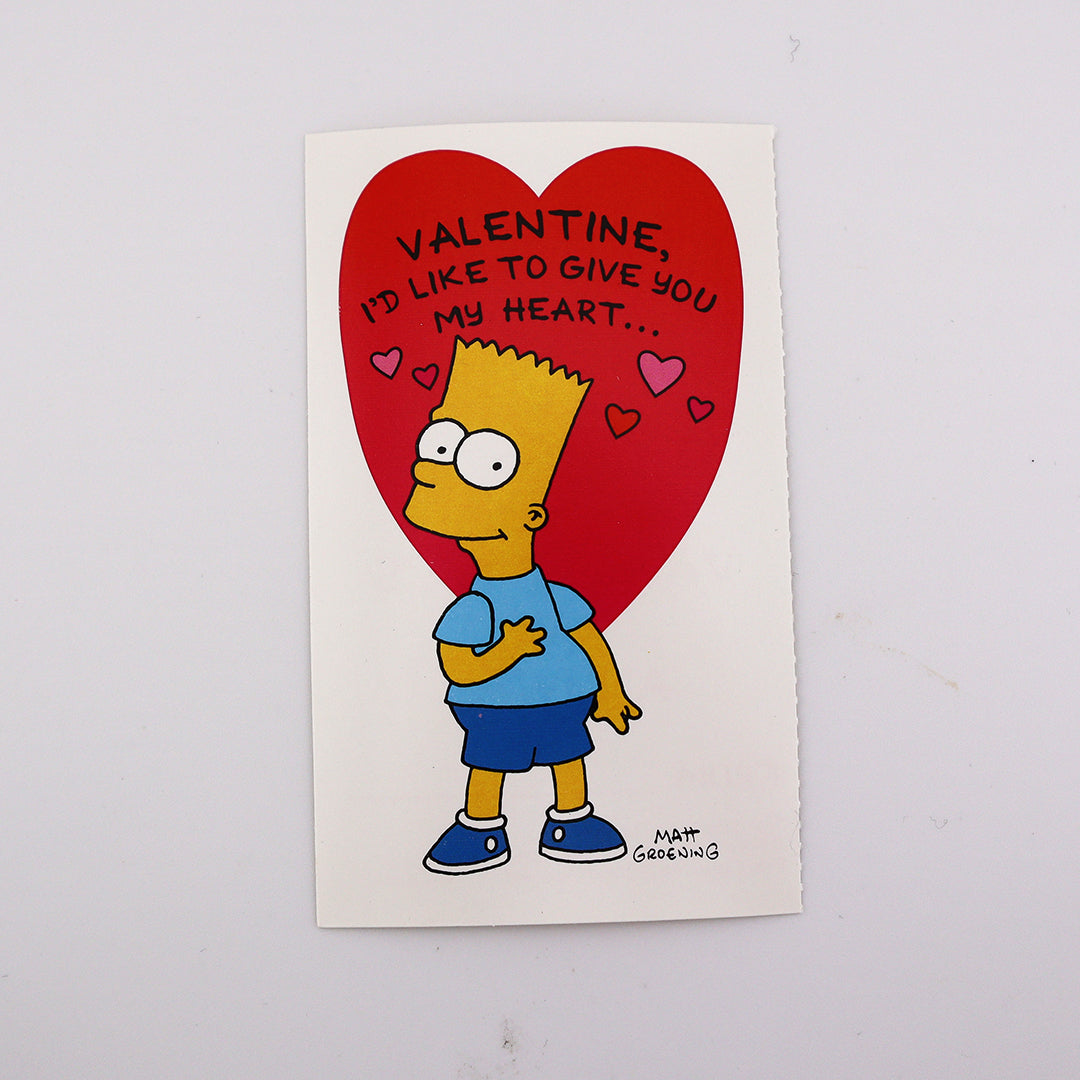 Simpsons Vintage 1997 Valentine's Day Cards