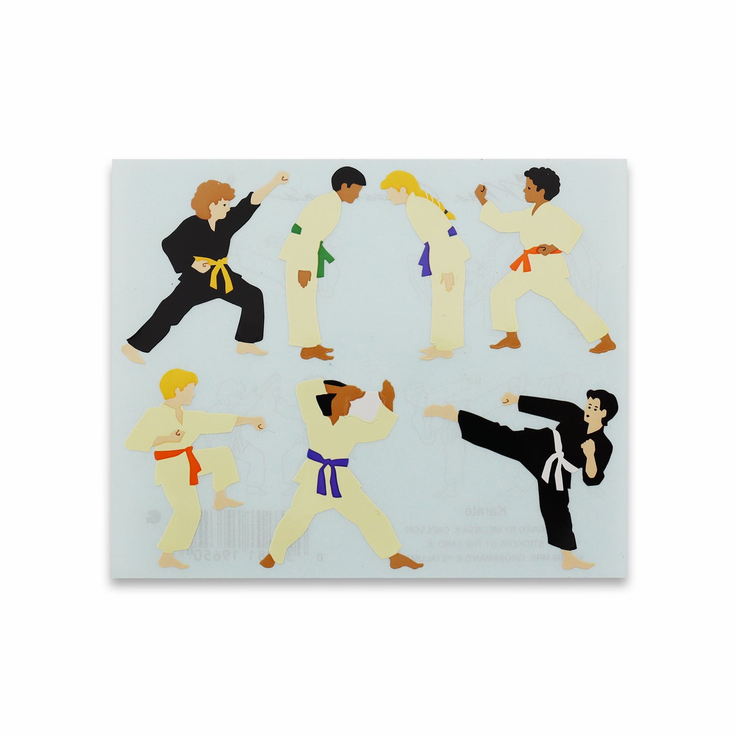 Karate Vintage Sticker Sheet