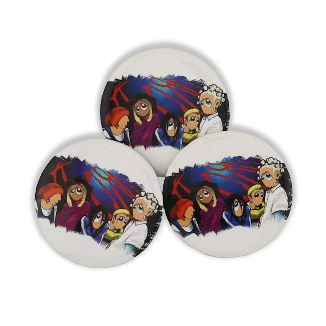 Korn Cartoon Vintage Button