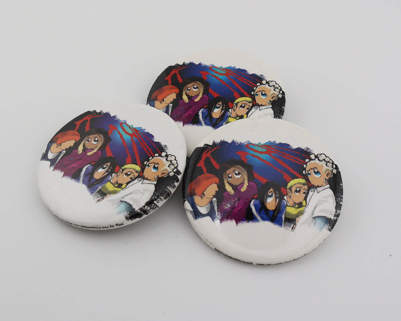 Korn Cartoon Vintage Button