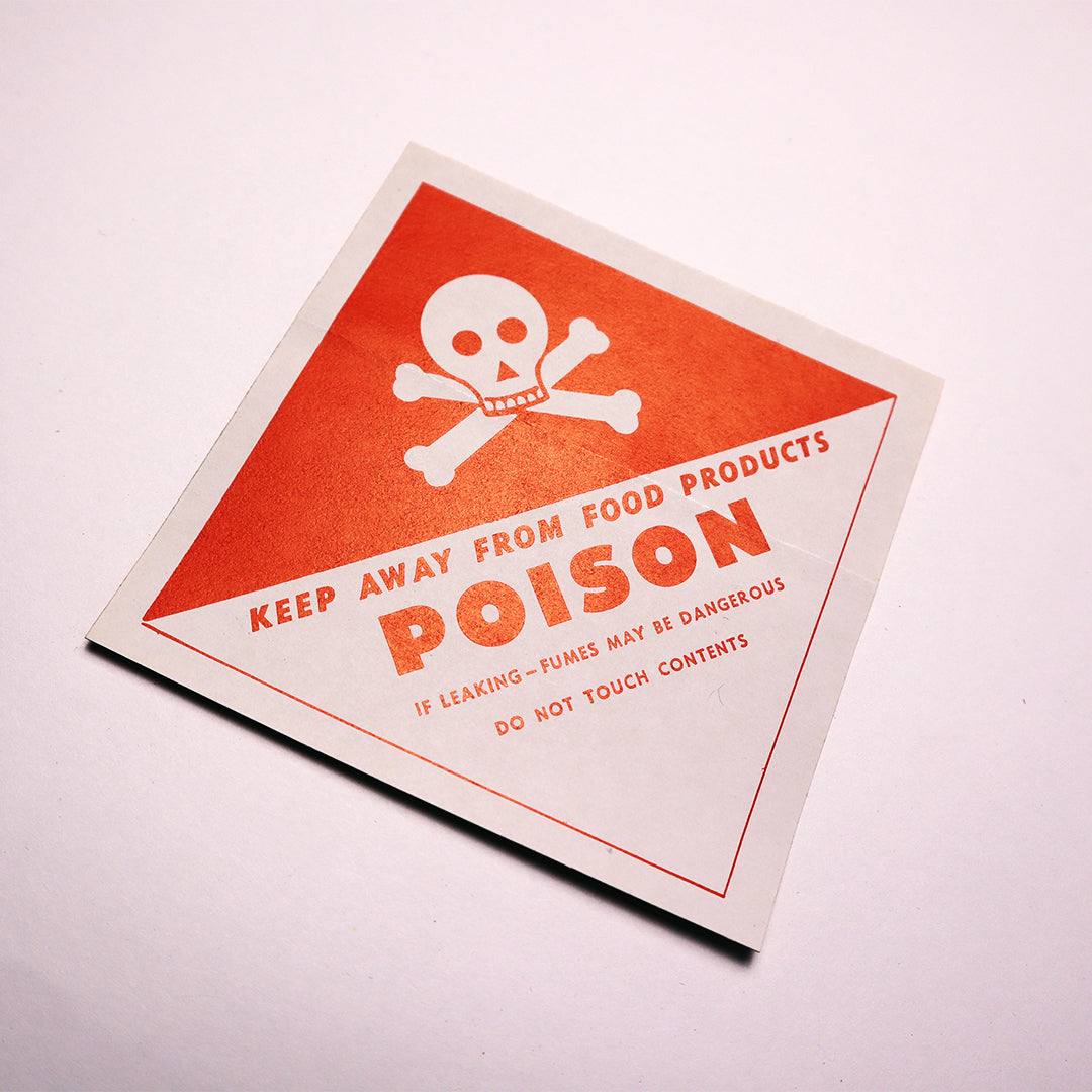 Poison Vintage Sticker