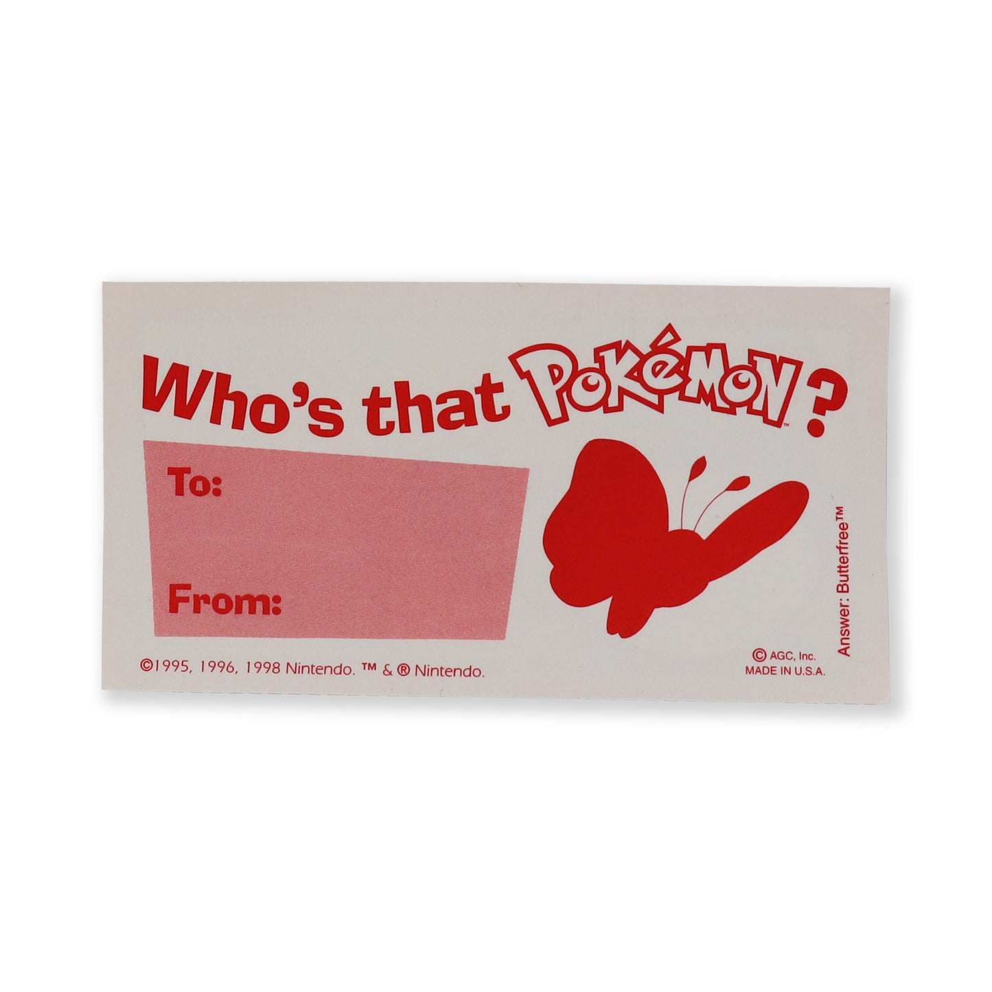 Pokemon Collector's Series 1 Vintage Valentine's Day Cards