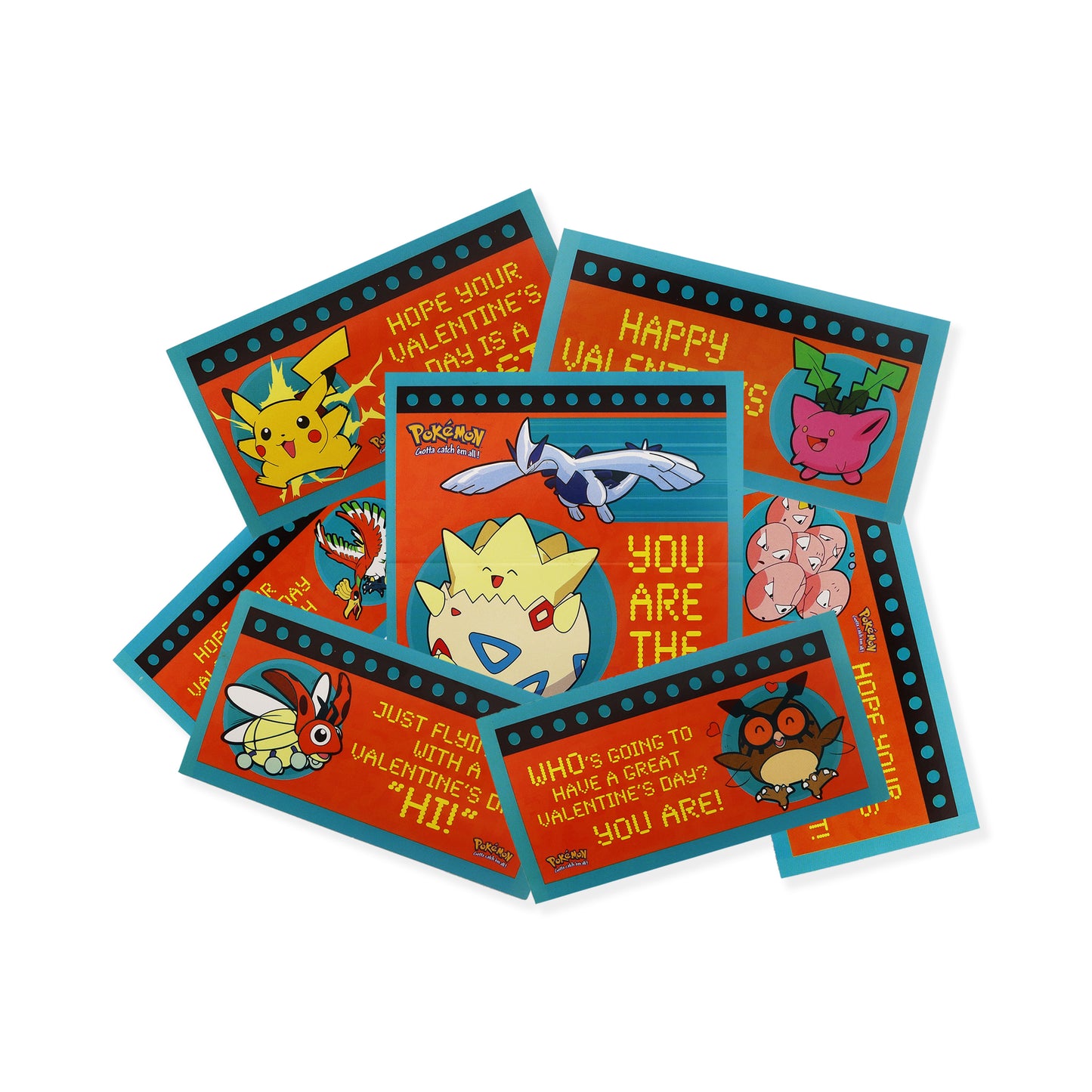 Pokemon Collector's Series 2 Vintage Valentine's Day Cards