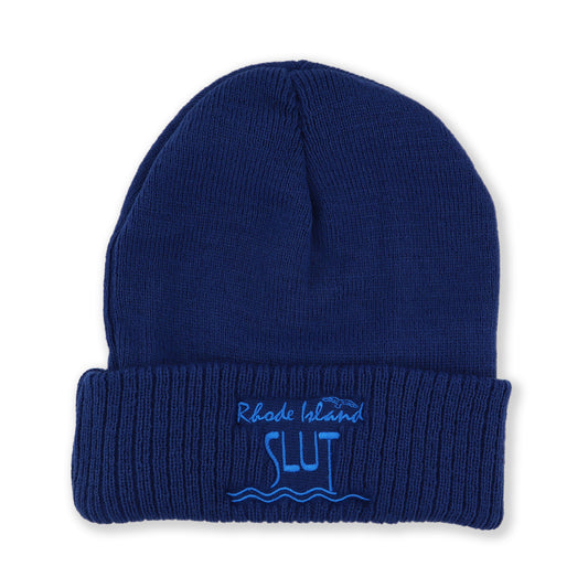 Rhode Island Slut Embroidered Beanie