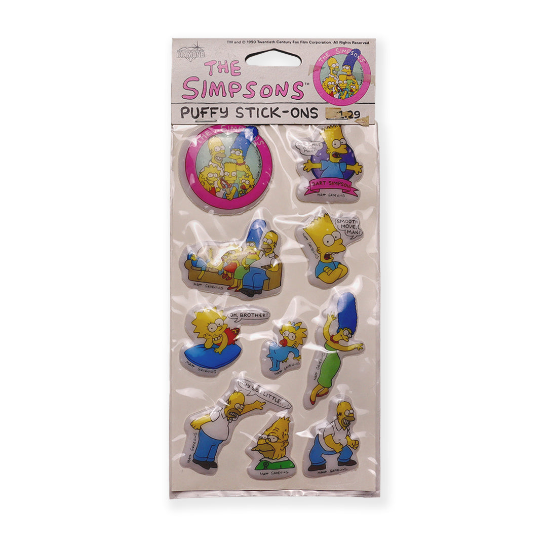Simpsons Vintage Puffy Sticker Sheet