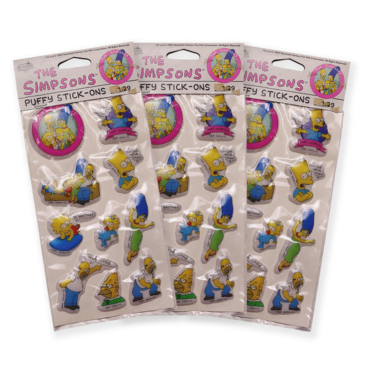 Simpsons Vintage Puffy Sticker Sheet
