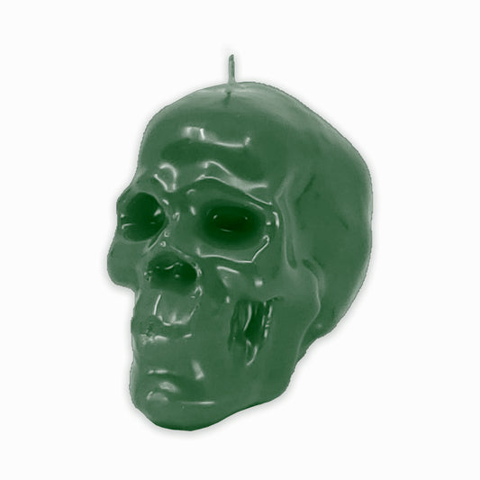 Skull Green Spell Candle