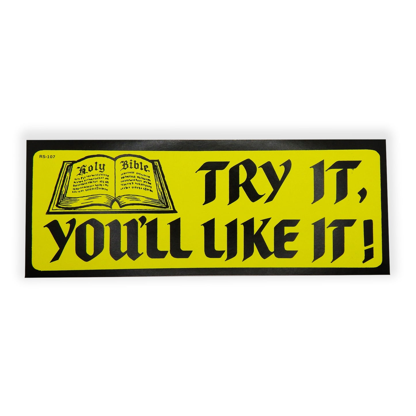 Try God! Vintage Bumper Sticker
