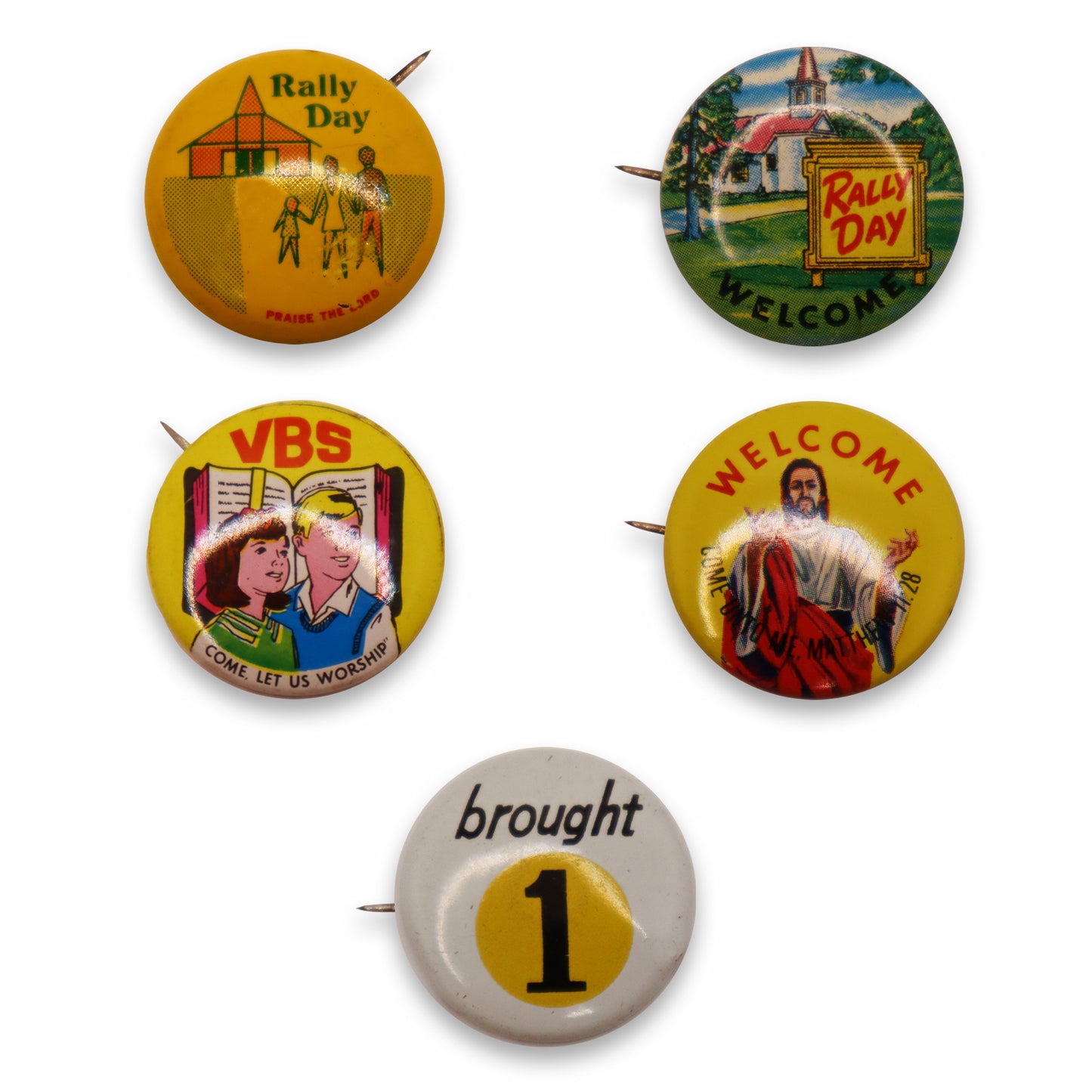 Vintage Vacation Bible School Buttons
