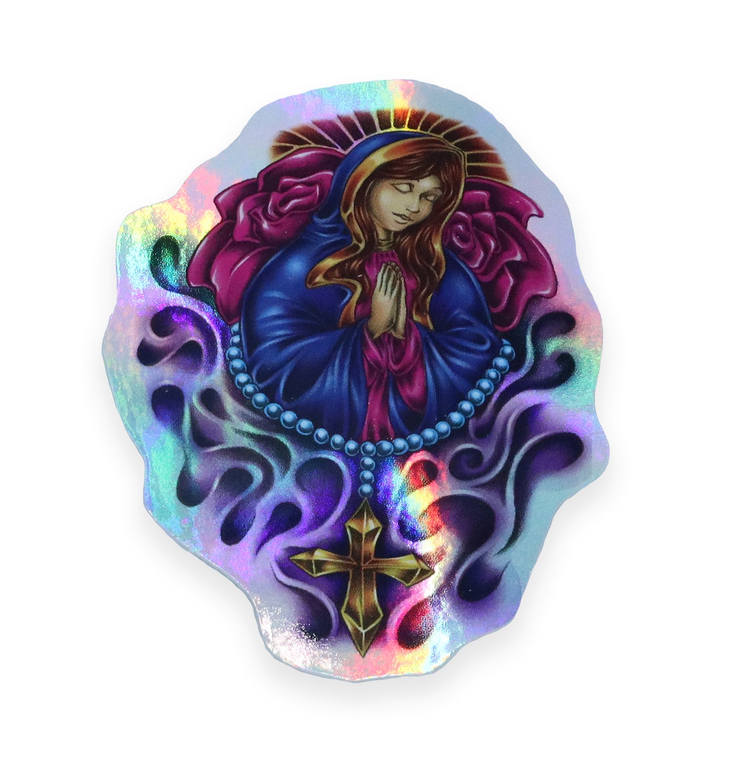 Holographic Religious Vintage Sticker